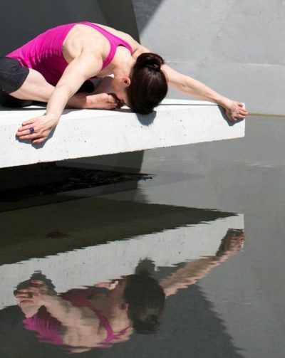 photo d'une pause de yoga
