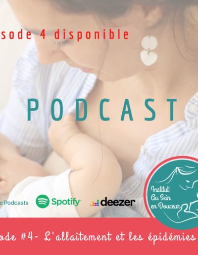 Image illustrant le quatrième podcast sur l'allaitement et les épidémies.