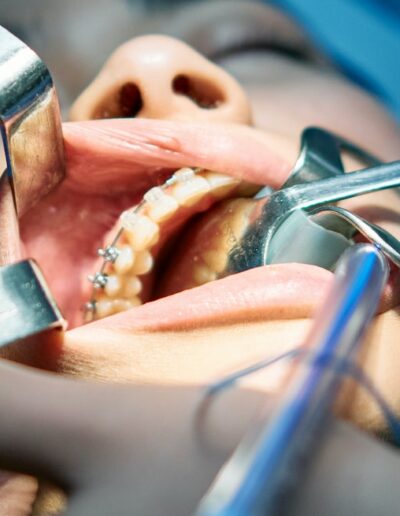 Photo d'une intervention orthodontique, entre besoin et dégénérescence.